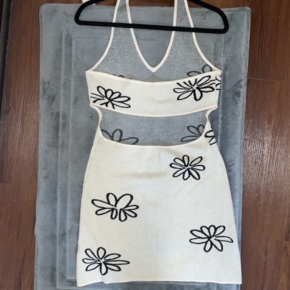 Altar’d State Floral Halter Sweater Dress - Picture 2 of 3